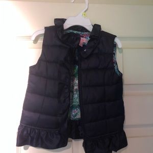 Lily Pulitzer Girls size 4-5 Navy Vest